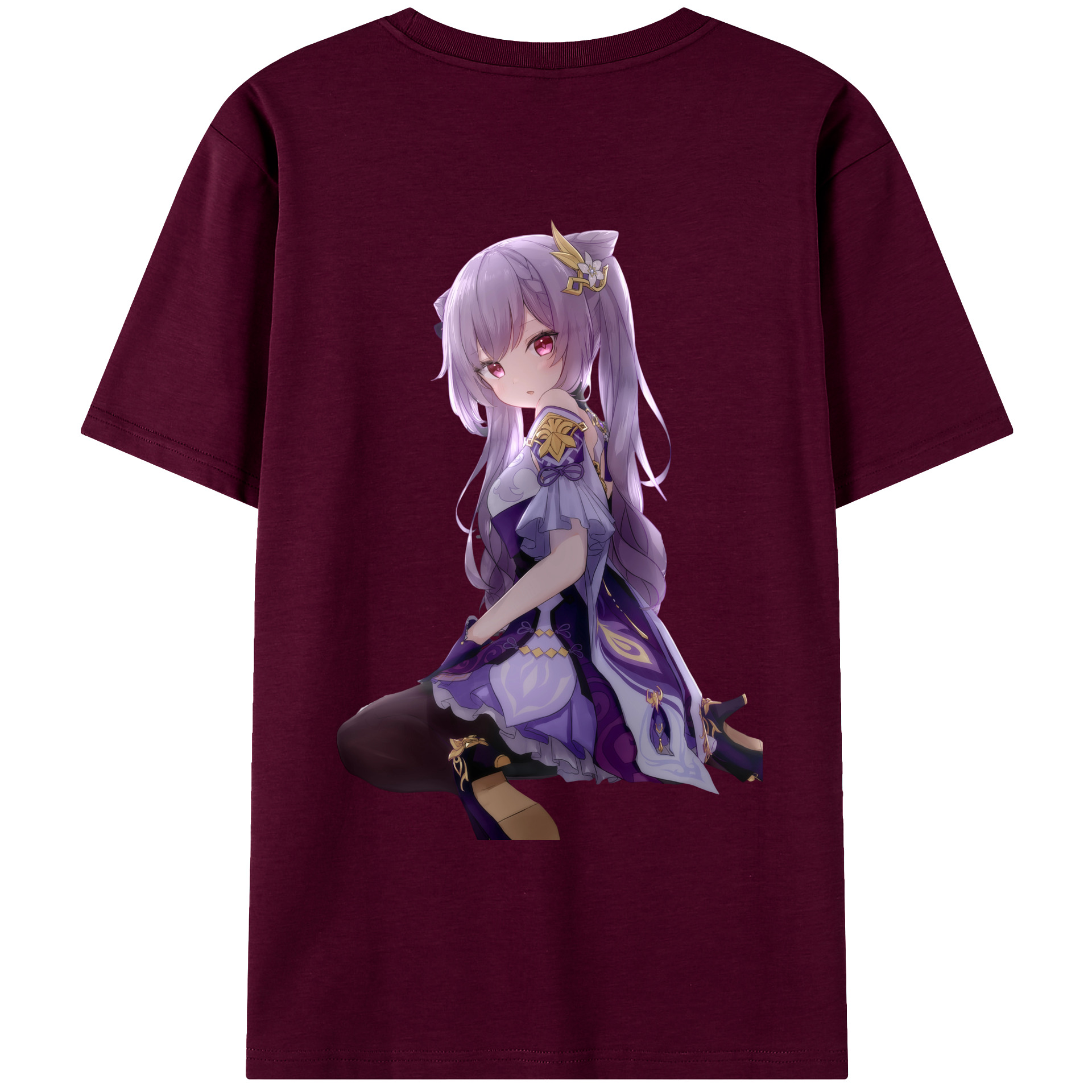 げんし神 刻晴 こくせい genshin Kokusei レディース半袖Tシャツ(バックプリント)